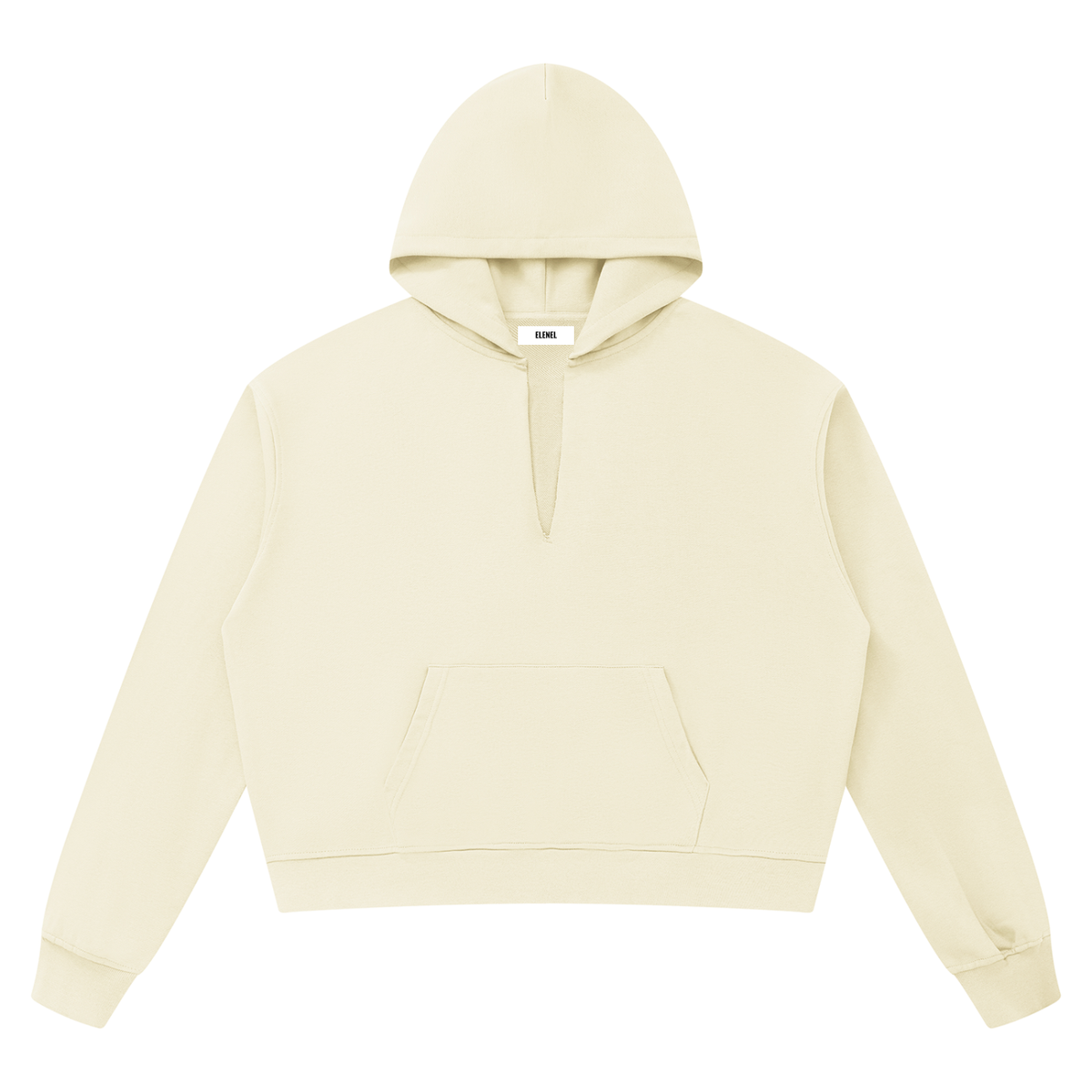 Unisex Boxy Raw Edge Hoodie
