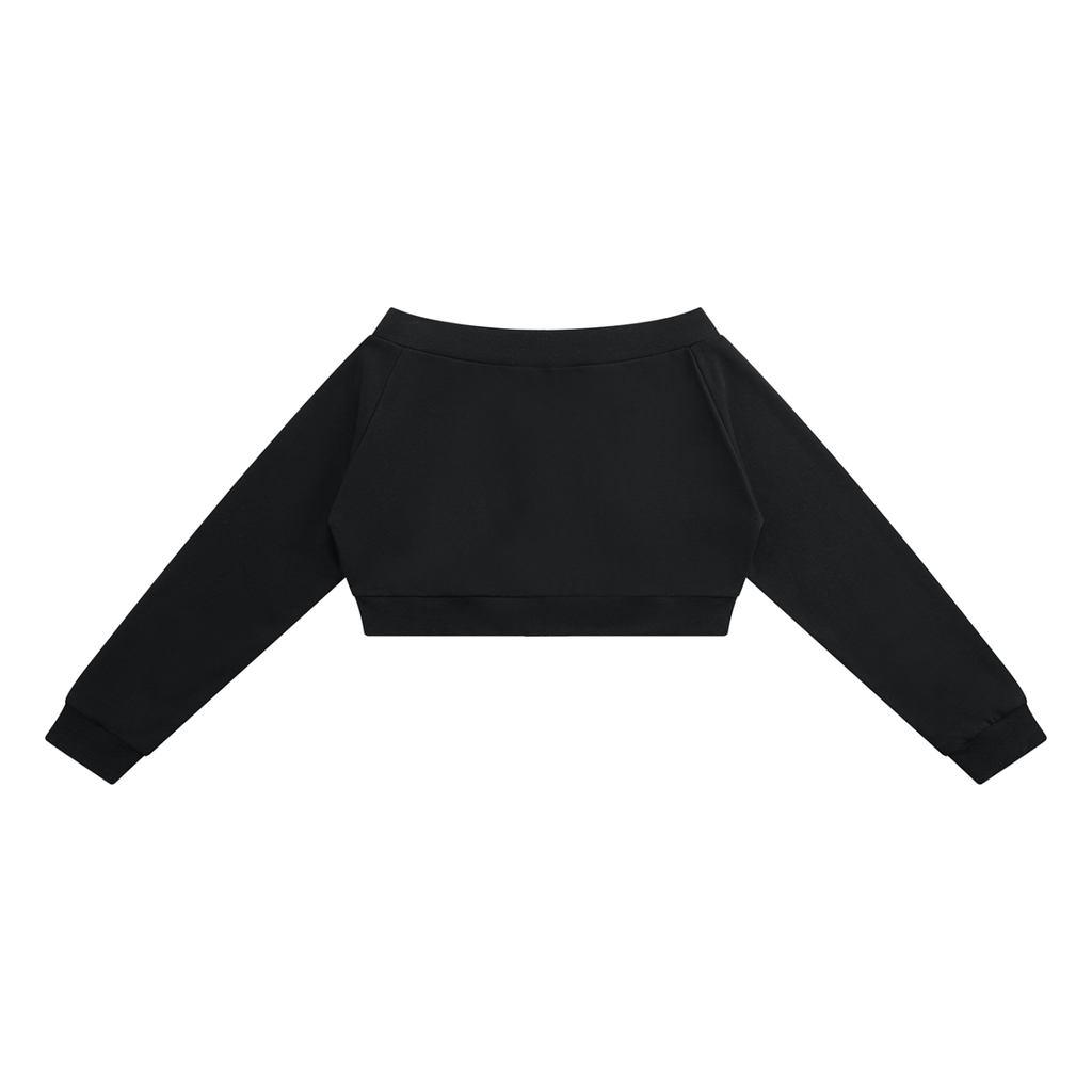 Women's Off-Shoulder Full Zip Hoodie