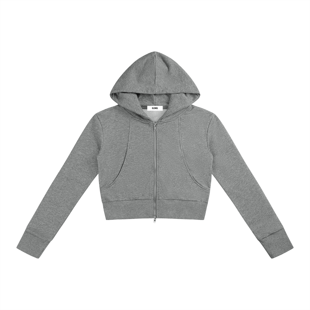 Women’s Slim Crop Full Zip Hoodie