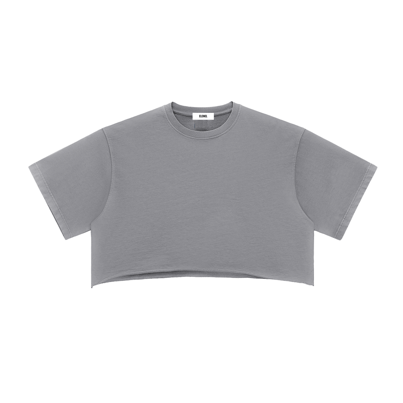 Snow Washed Raw Edge Crop Top