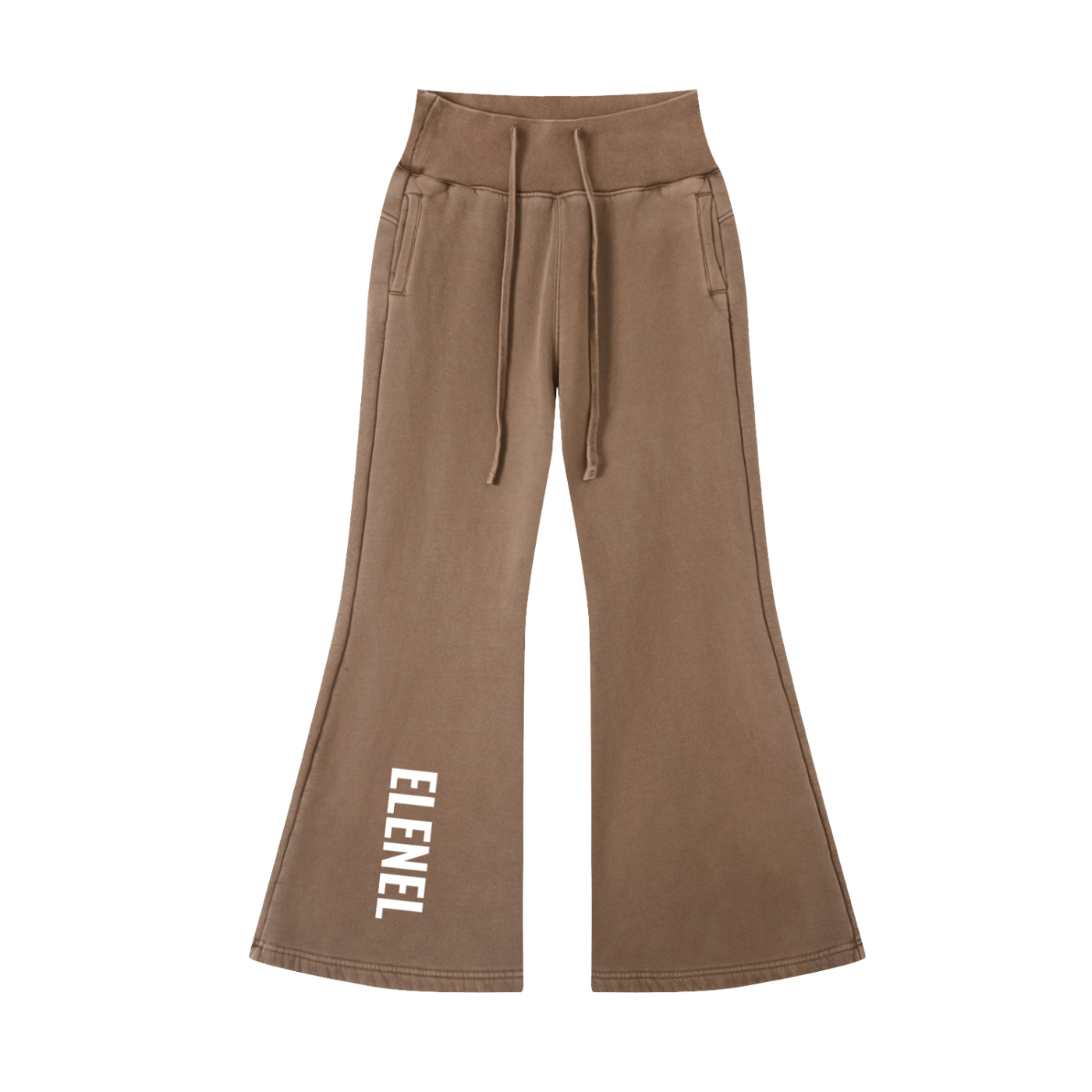 Vintage Washed Flared Fleece Pants