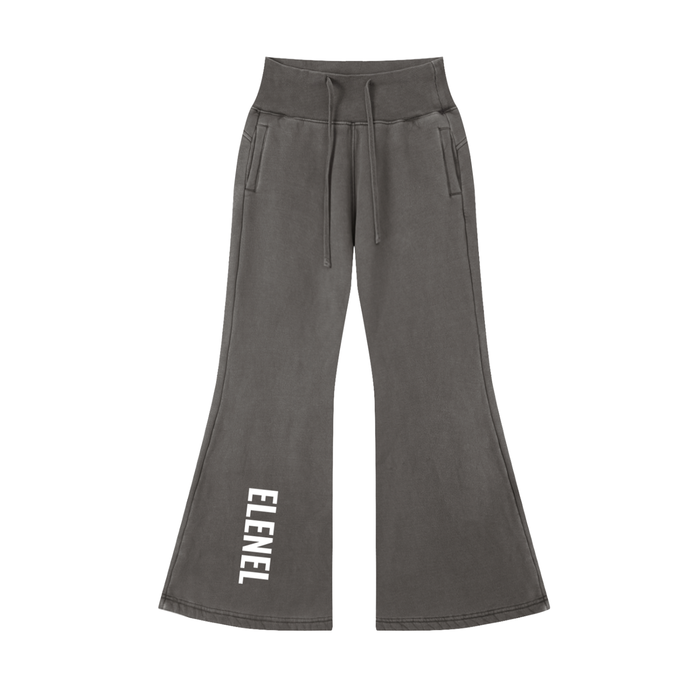 Vintage Washed Flared Fleece Pants