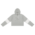 Women’s Cropped Lace-Panel Hoodie