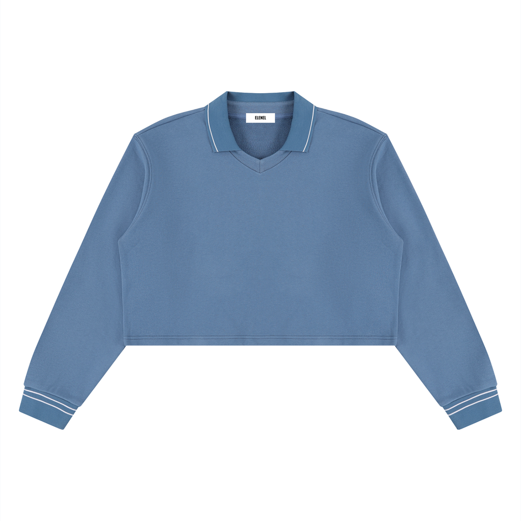 Women’s Crop Collared Sweatshirt