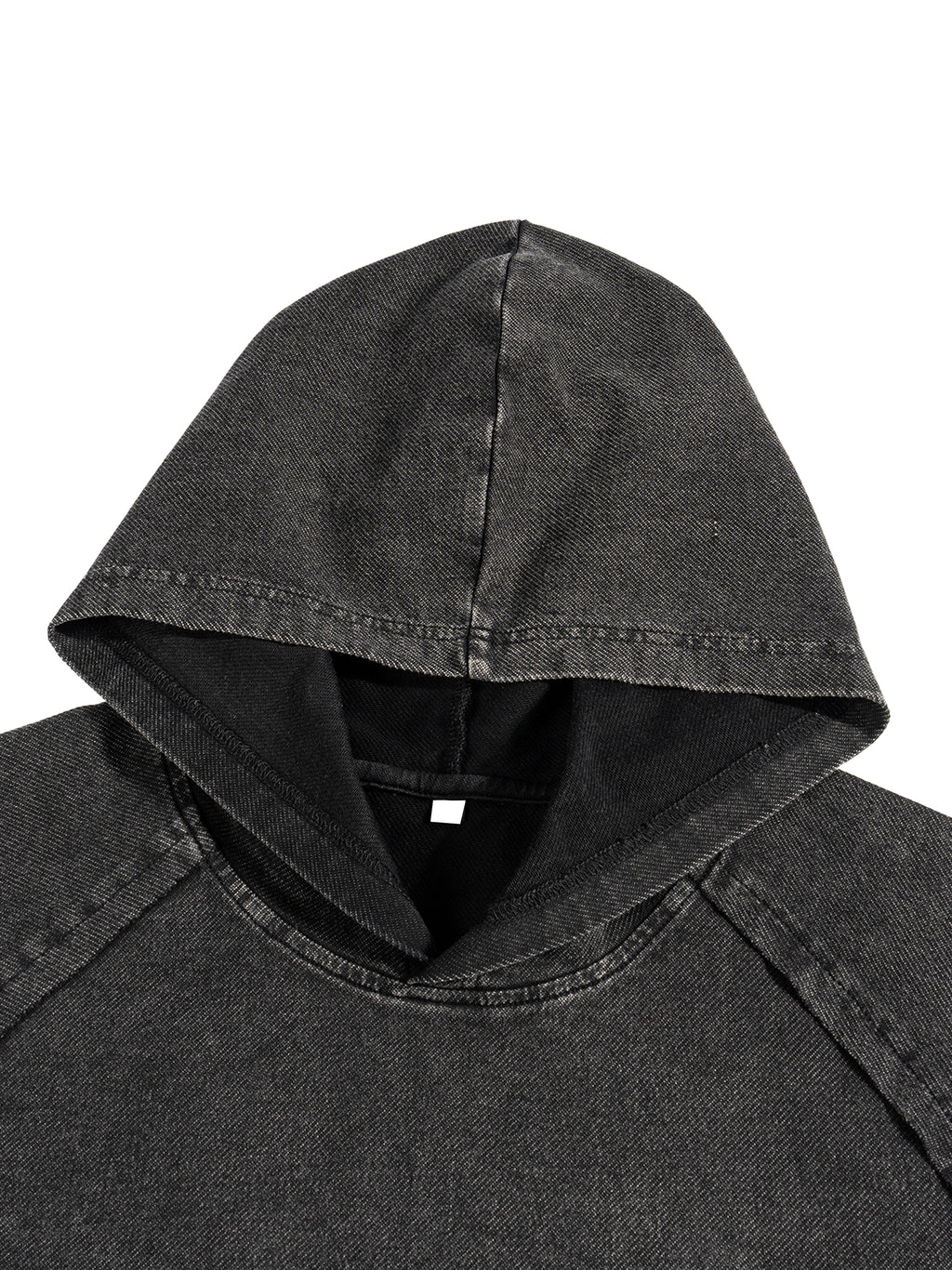 Snow Washed Hooded Boxy T-Shirt