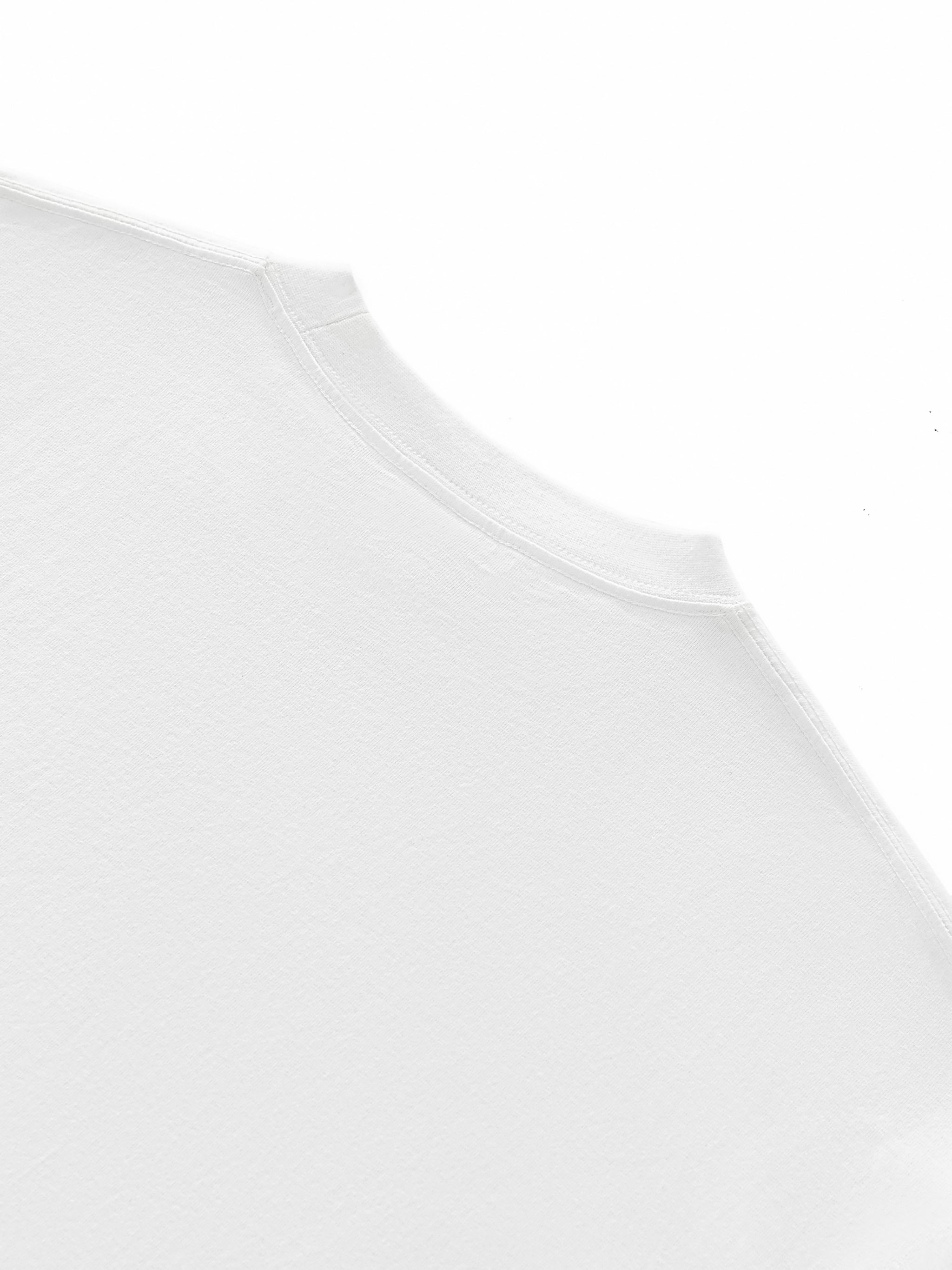 Layered Contrast Sleeve Cotton T-Shirt