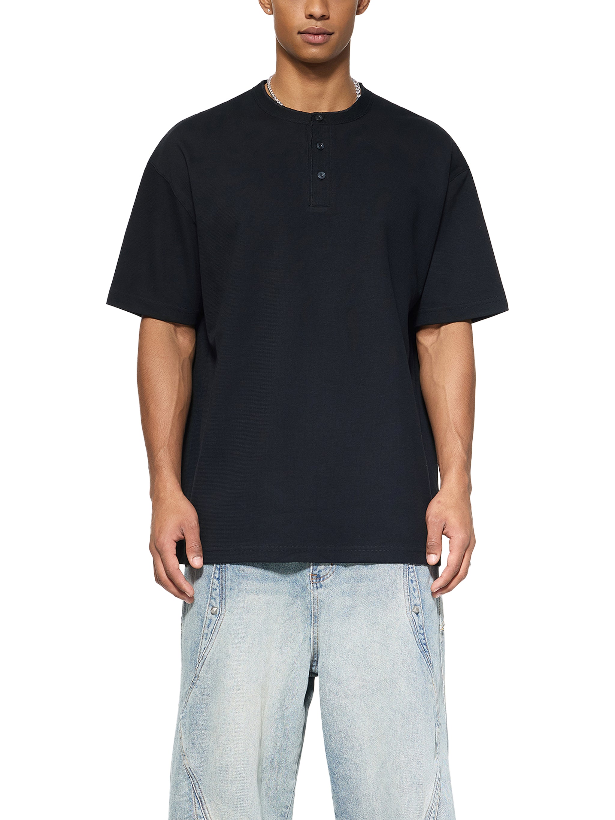 Short Sleeve Henley Shirt